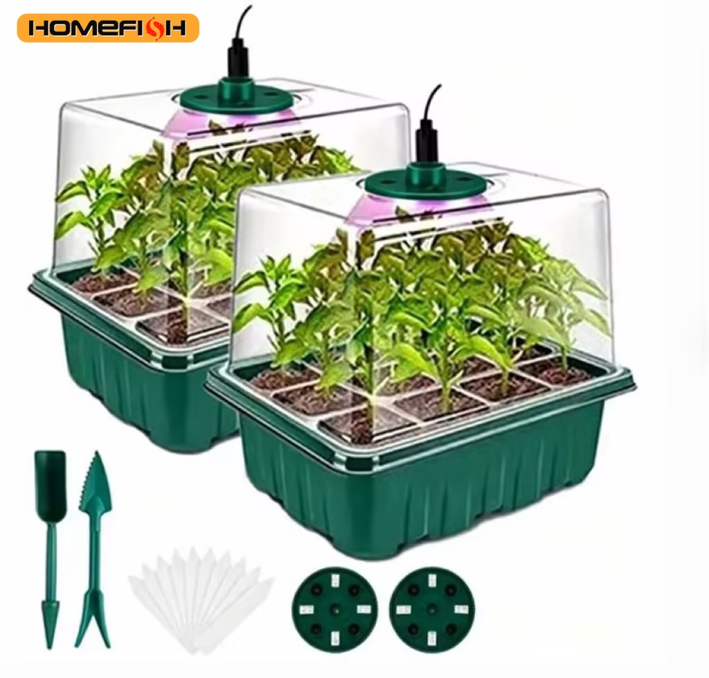 Smart Garden Domes - Zaaitray voor thuisgebruik met groeilamp, 2