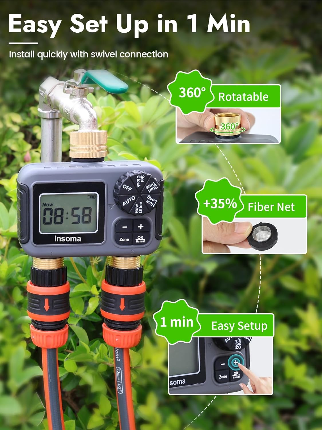 Insoma Smart Irrigatie Waterin - Smart Garden Sphagnum Moss recensie en prijs