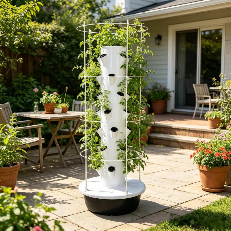 9-laags hydroponische toren vo - Smart Garden Trellis recensie en prijs