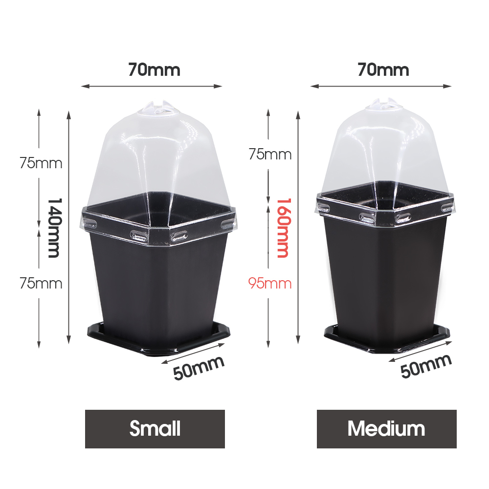 Stevige Zwarte Plantenbak Pott - Smart Garden Domes recensie en prijs