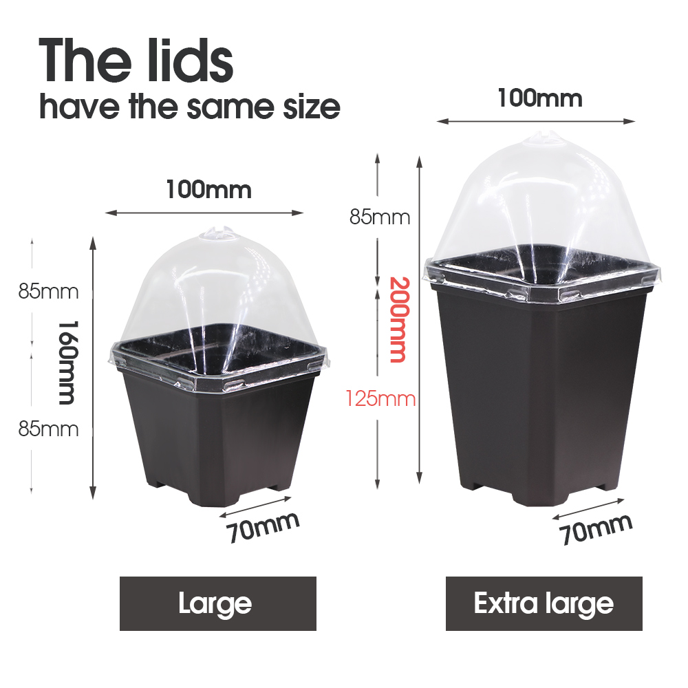 Stevige Zwarte Plantenbak Pott - Smart Garden Domes recensie en prijs